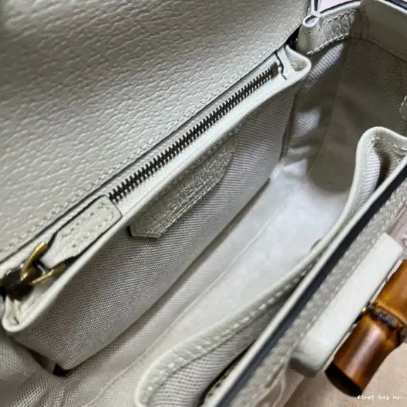 First bag ru bag with Bamboo handle Small top Gucci 0616